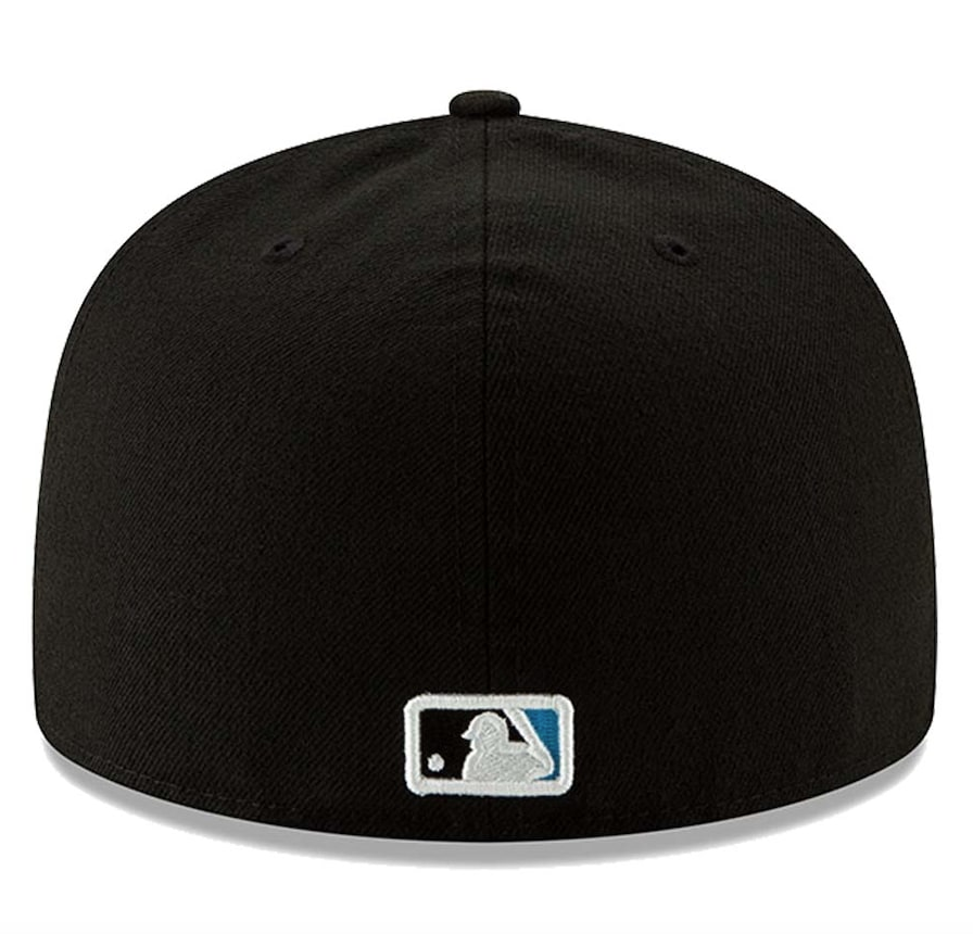 Miami Marlins New Era Black Authentic Collection On-Field 59FIFTY Fitted Hat for Men product image 4, provided for visual