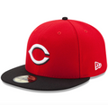 Cincinnati Reds New Era Red/Black Road Authentic Collection On-Field 59FIFTY Fitted Hat for Men product image 1, provided