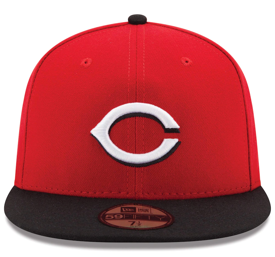 Cincinnati Reds New Era Red/Black Road Authentic Collection On-Field 59FIFTY Fitted Hat for Men product image 2, provided
