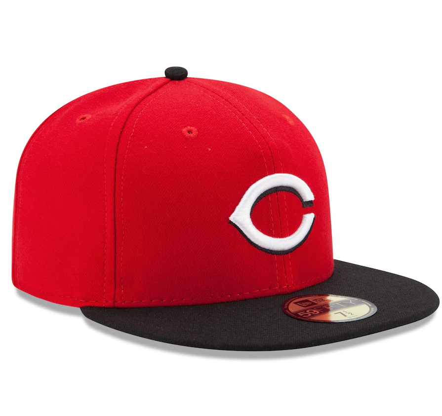 Cincinnati Reds New Era Red/Black Road Authentic Collection On-Field 59FIFTY Fitted Hat for Men product image 3, provided