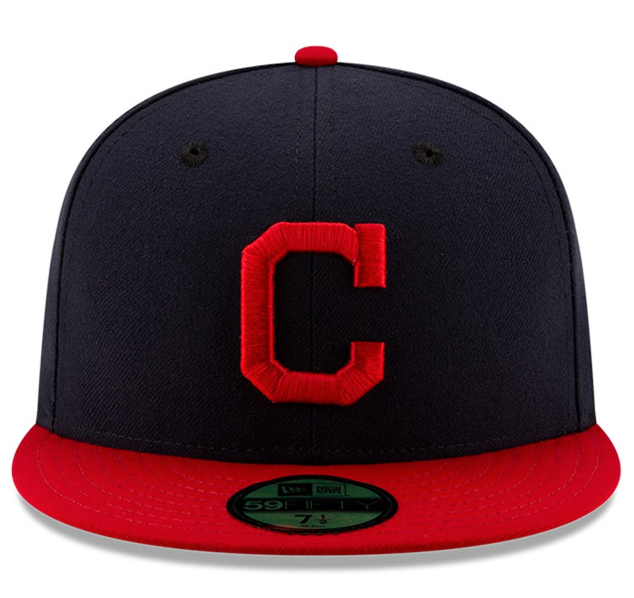 Cleveland Guardians New Era Navy/Red Home Authentic Collection On-Field 59FIFTY Fitted Hat for Men product image 2, provided