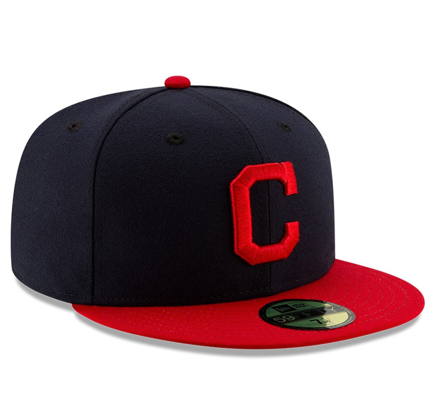 Cleveland Guardians New Era Navy/Red Home Authentic Collection On-Field 59FIFTY Fitted Hat for Men product image 3, provided