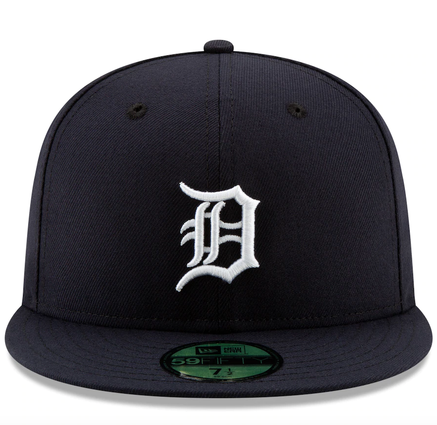 Detroit Tigers New Era Navy Home Authentic Collection On-Field Logo 59FIFTY Fitted Hat for Men product image 2, provided for