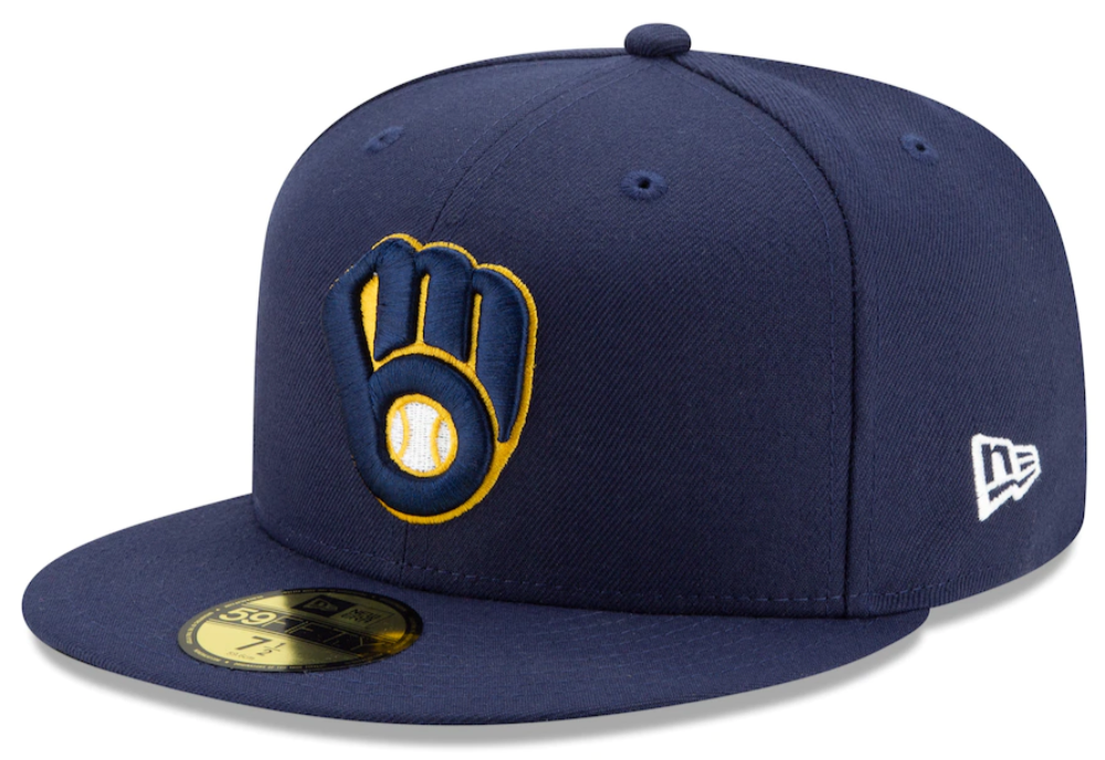 Milwaukee Brewers New Era Navy Home Authentic Collection On-Field 59FIFTY Fitted Hat for Men product image 1, provided for