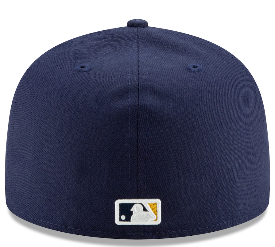 Milwaukee Brewers New Era Navy Home Authentic Collection On-Field 59FIFTY Fitted Hat for Men product image 4, provided for