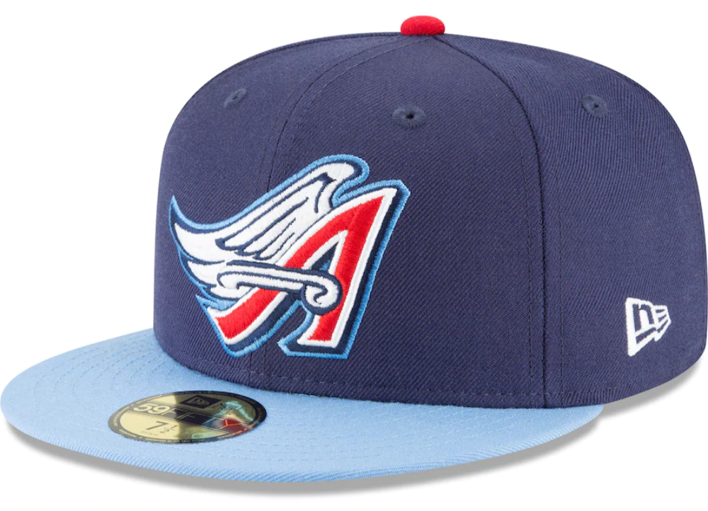 California Angels New Era 2 Tone Navy/Baby Blue Cooperstown Collection Wool 59FIFTY Fitted Hat for Men product image 1,