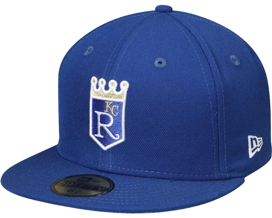 Kansas City Royals New Era Royal Cooperstown Collection Wool 59FIFTY Fitted Hat for Men product image 1, provided for visual