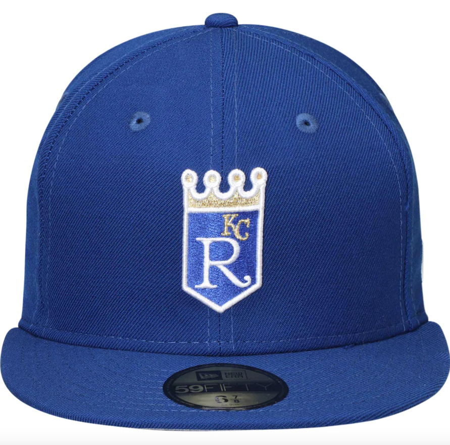 Kansas City Royals New Era Royal Cooperstown Collection Wool 59FIFTY Fitted Hat for Men product image 2, provided for visual