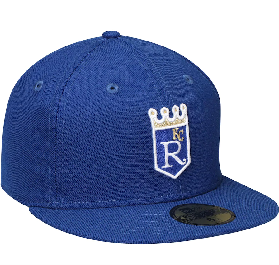 Kansas City Royals New Era Royal Cooperstown Collection Wool 59FIFTY Fitted Hat for Men product image 3, provided for visual