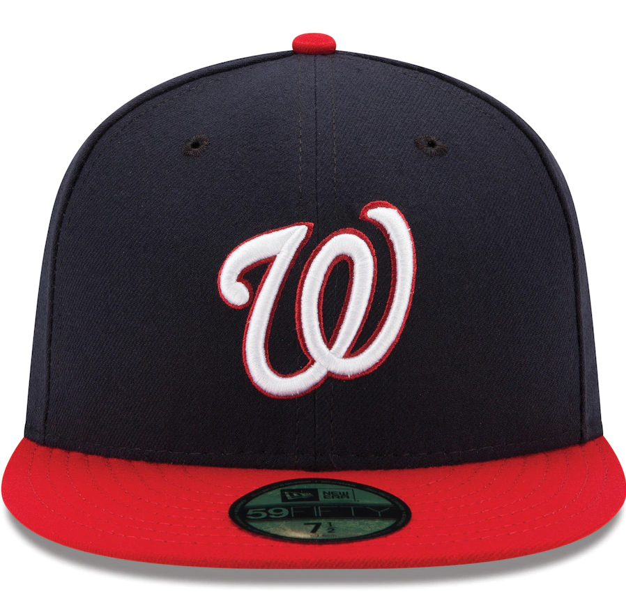 Washington Nationals New Era Navy/Red Alternate Authentic Collection On-Field 59FIFTY Fitted Hat for Men product image 2,