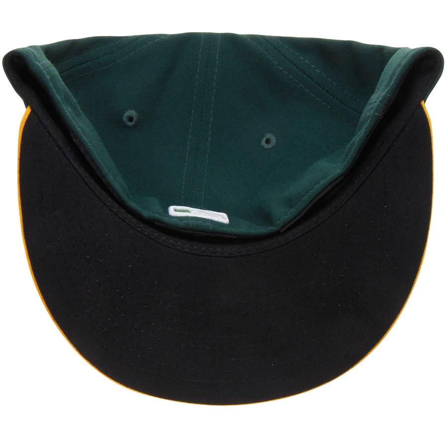 Athletics New Era Green/Yellow Home Authentic Collection On-Field 59FIFTY Fitted Hat for Men product image 5, provided for