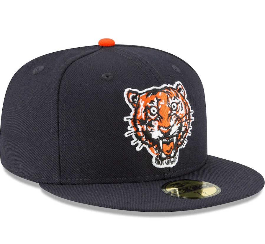 Detroit Tigers New Era Navy Cooperstown Collection Wool 59FIFTY Fitted Hat for Men product image 3, provided for visual