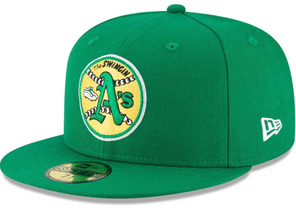 Oakland Athletics New Era Green Cooperstown Collection Wool 59FIFTY Fitted Hat for Men product image 1, provided for visual
