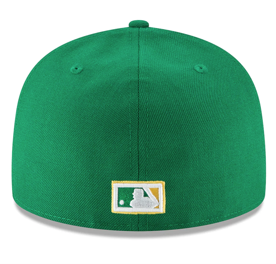 Oakland Athletics New Era Green Cooperstown Collection Wool 59FIFTY Fitted Hat for Men product image 4, provided for visual