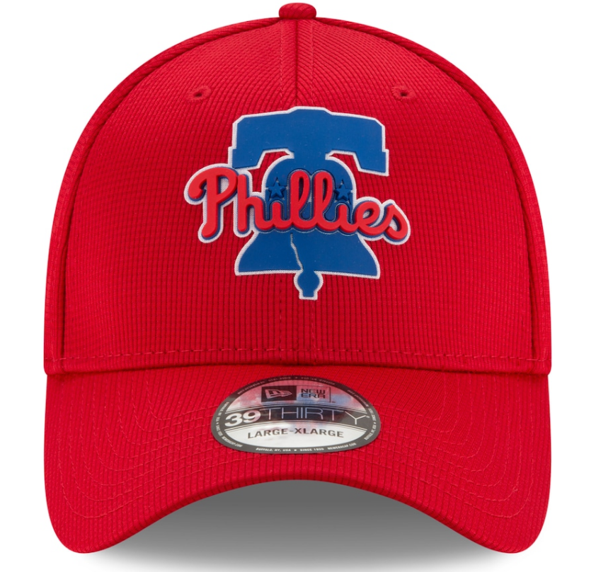 Philadelphia Phillies New Era Red 2021 Clubhouse 39THIRTY Flex Hat for Men product image 3, provided for visual reference