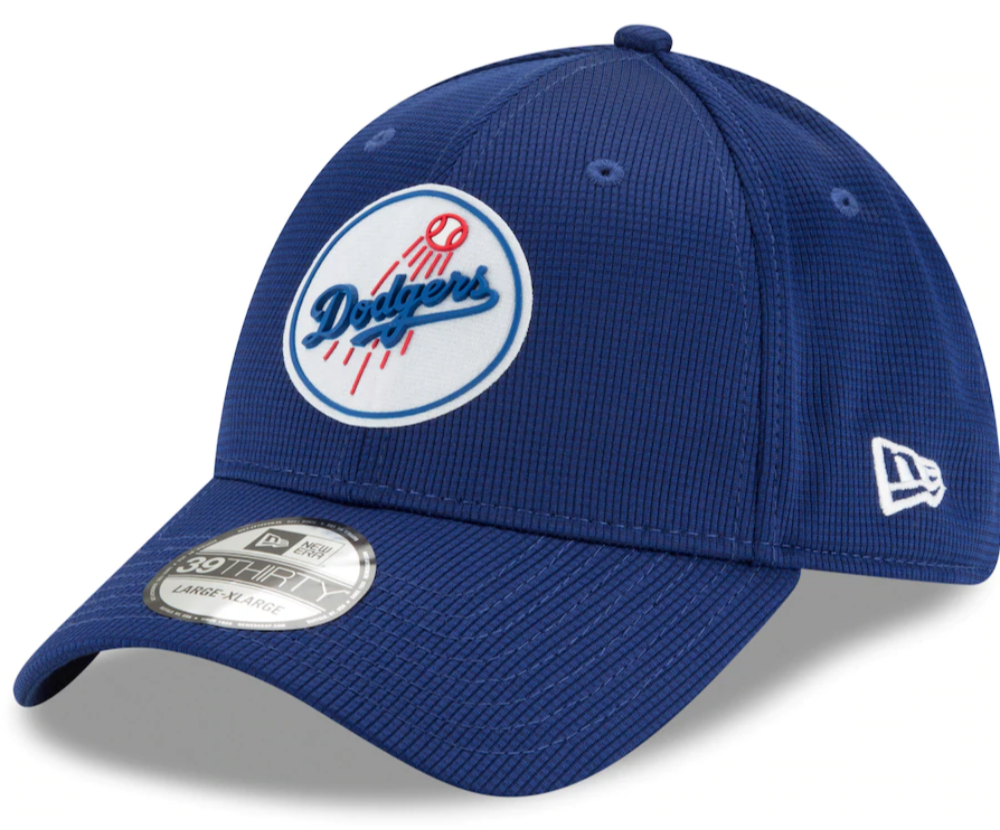 Los Angeles Dodgers New Era Royal 2021 Clubhouse 39THIRTY Flex Hat for Men product image 1, provided for visual reference