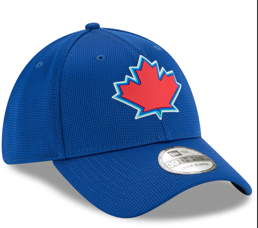 Toronto Blue Jays New Era Royal 2021 Clubhouse 39THIRTY Flex Hat for Men product image 3, provided for visual reference and