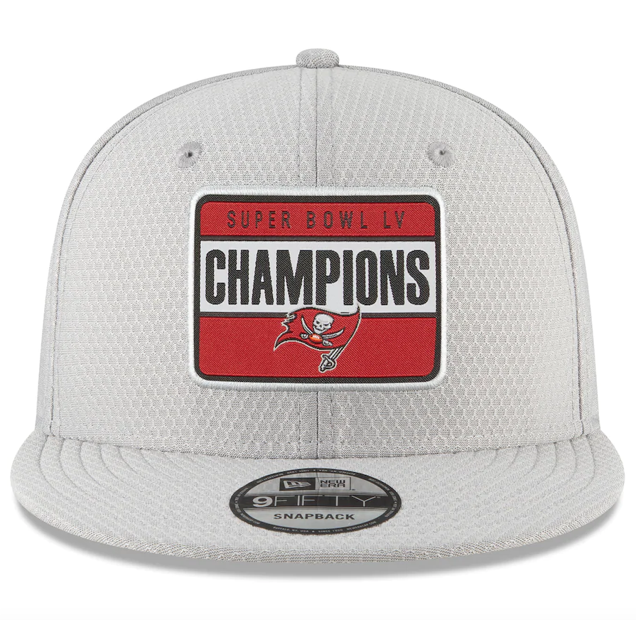 Tampa Bay Buccaneers New Era Gray Super Bowl LV Champions Parade 9FIFTY Snapback Adjustable Hat for Men product image 2,