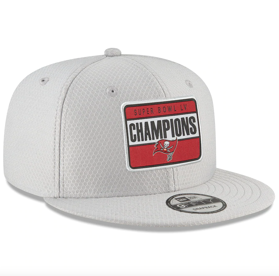 Tampa Bay Buccaneers New Era Gray Super Bowl LV Champions Parade 9FIFTY Snapback Adjustable Hat for Men product image 3,