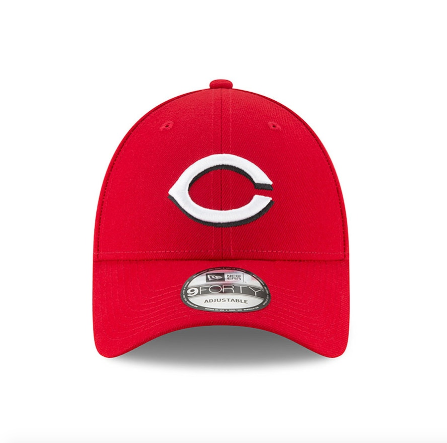 Cincinnati Reds New Era Red League 9FORTY Adjustable Hat for Men product image 2, provided for visual reference and product