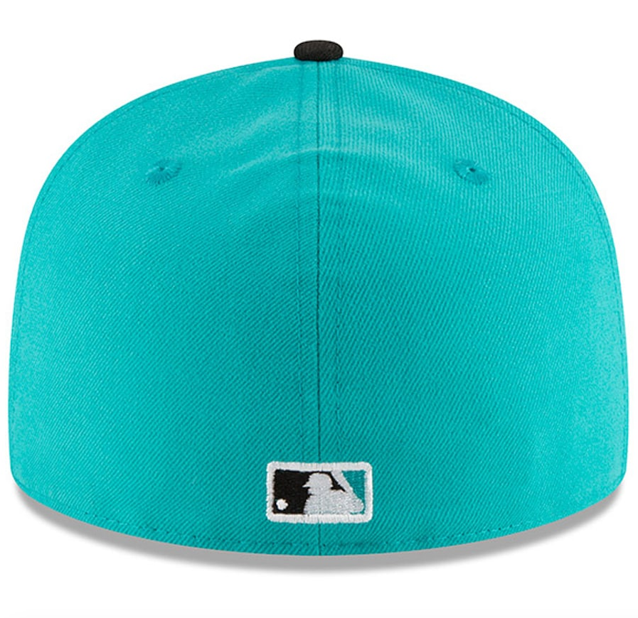 Florida Marlins New Era Aqua 1997 World Series Wool 59FIFTY Fitted Hat for Men product image 4, provided for visual