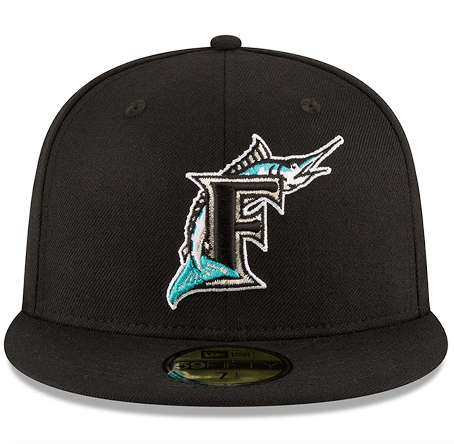 Florida Marlins New Era Black 1997 World Series Wool 59FIFTY Fitted Hat for Men product image 2, provided for visual