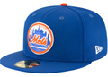 New York Mets New Era Blue 1962 Cooperstown Collection Wool 59FIFTY Fitted Hat for Men product image 1, provided for visual