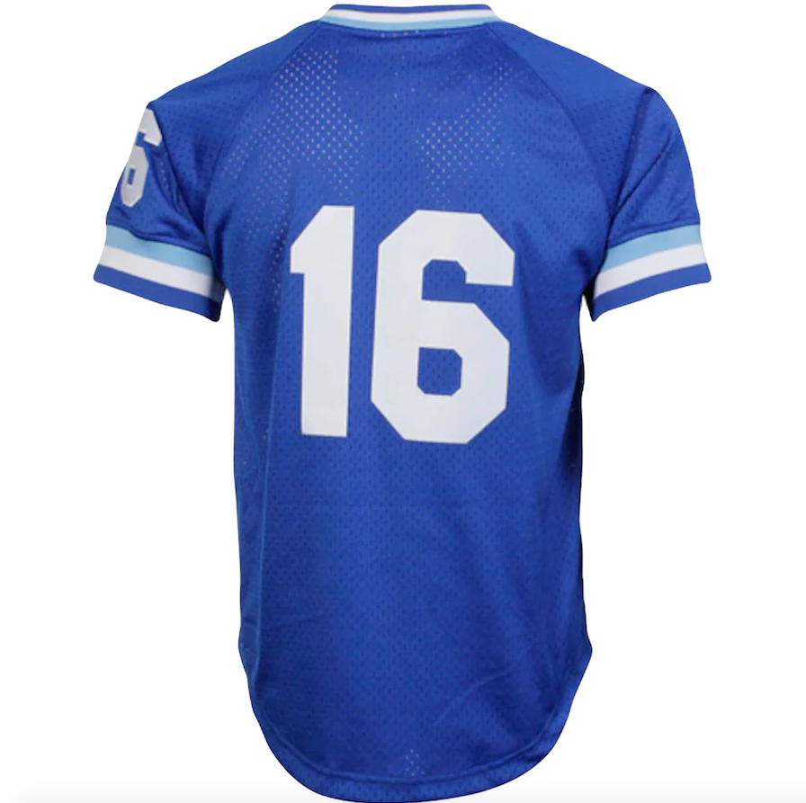 Men’s Mitchell & Ness Authentic Replica Bo Jackson Kansas City Royals 1989 Blue Mesh Batting Practice Jersey product image