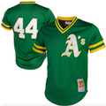 Oakland Athletics Reggie Jackson Mitchell & Ness Green Cooperstown 1987 Mesh Batting Practice Jersey for Men product image