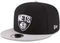 Brooklyn Nets New Era Black/Gray 2-Tone 9FIFTY Adjustable Snapback Hat for Men product image 1, provided for visual