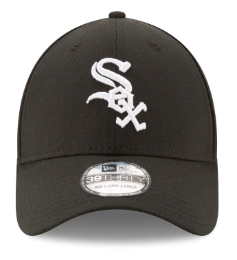 Junior Chicago White Sox New Era Black Team Classic 39THIRTY Flex Hat product image 2, provided for visual reference and