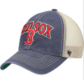 '47 Brand Boston Red Sox Navy/Natural Tuscaloosa Clean Up Adjustable Hat product image 1, provided for visual reference and