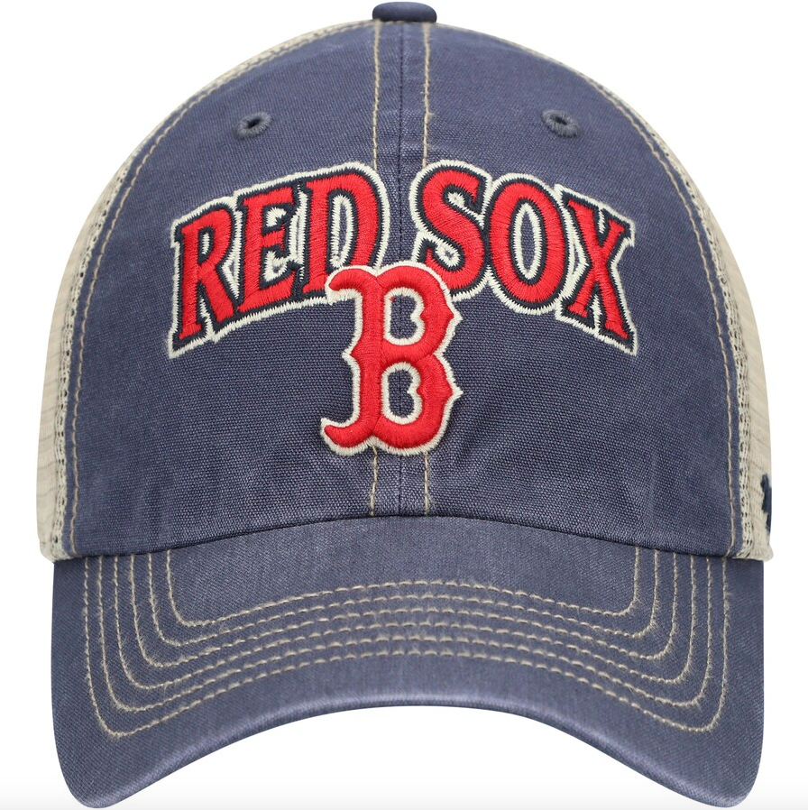 '47 Brand Boston Red Sox Navy/Natural Tuscaloosa Clean Up Adjustable Hat product image 2, provided for visual reference and