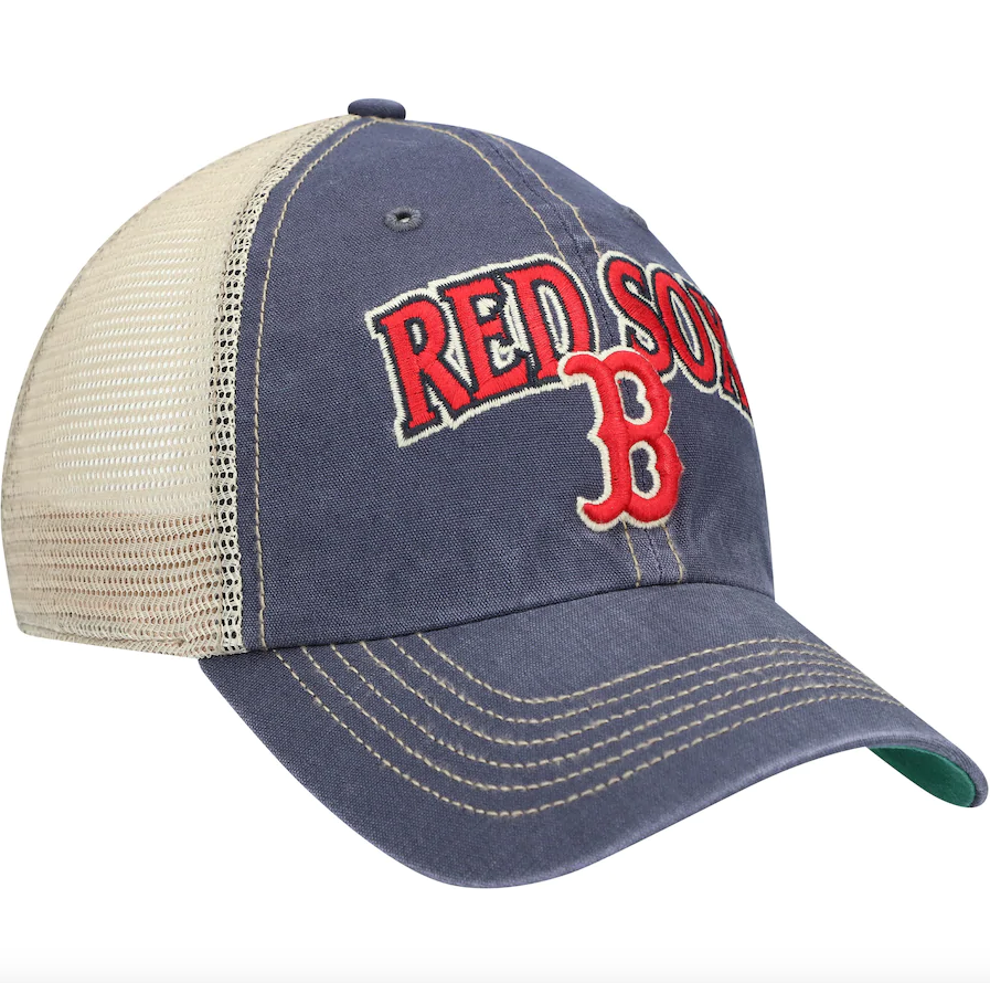 '47 Brand Boston Red Sox Navy/Natural Tuscaloosa Clean Up Adjustable Hat product image 3, provided for visual reference and