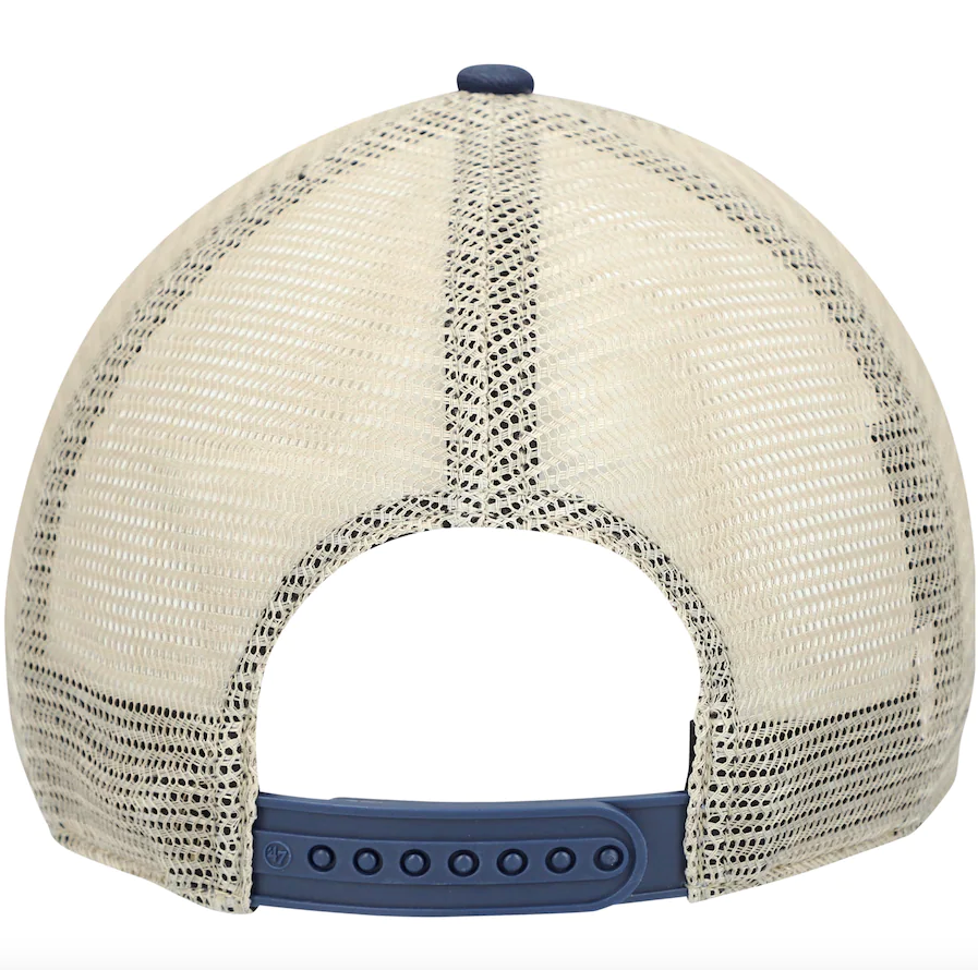 '47 Brand Boston Red Sox Navy/Natural Tuscaloosa Clean Up Adjustable Hat product image 4, provided for visual reference and