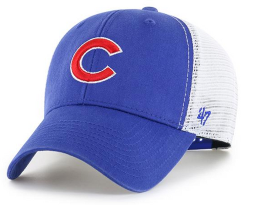 '47 Brand Chicago Cubs Primary Logo Flagship Wash Adjustable Mesh Back Hat product image 1, provided for visual reference