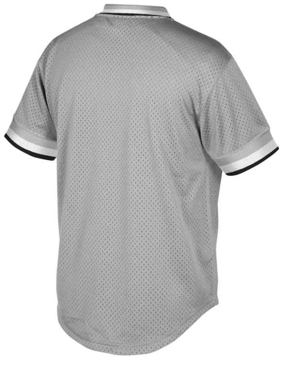 Chicago White Sox Road Grey Cooperstown Collection V-Neck Mesh Batting Practice Jersey By Mitchell And Ness for Men product