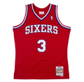 Men’s Allen Iverson Philadelphia 76ers 2002-2003 Swingman Red Replica Jersey By Mitchell & Ness product image 1, provided