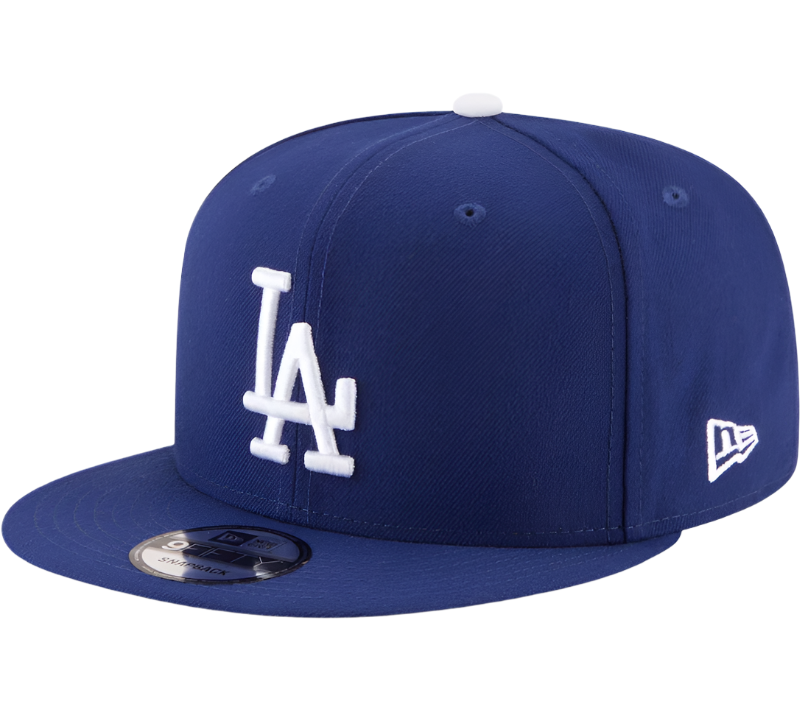 Los Angeles Dodgers New Royal Blue Basic 9FIFTY Snapback Hat for Men product image 1, provided for visual reference and