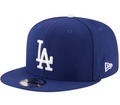 Los Angeles Dodgers New Royal Blue Basic 9FIFTY Snapback Hat for Men product image 1, provided for visual reference and