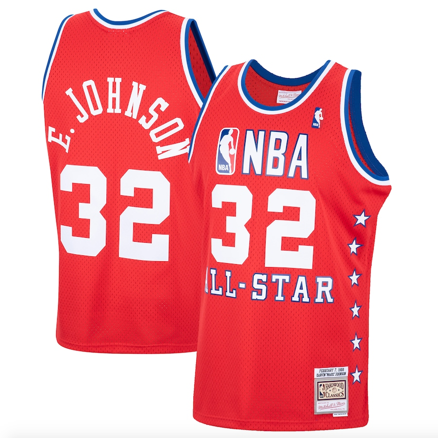 Magic Johnson Mitchell & Ness Western Conference 1988 All-Star Hardwood Classics Swingman Jersey - Red for Men product image
