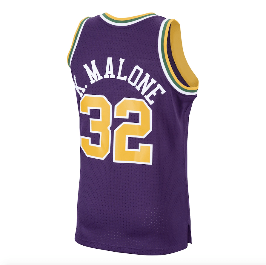Mitchell & Ness Karl Malone Utah Jazz 1991-92 Road Purple Swingman Jersey for Men product image 3, provided for visual