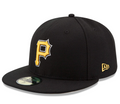 Pittsburgh Pirates New Era Black Game Alternate Authentic Collection On-Field 59FIFTY Fitted Hat for Men product image 1,