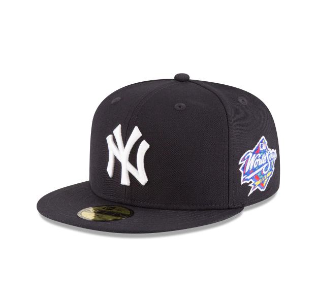 New York Yankees New Era 1998 World Series Wool 59FIFTY Fitted Hat - Navy product image 7, provided for visual reference and