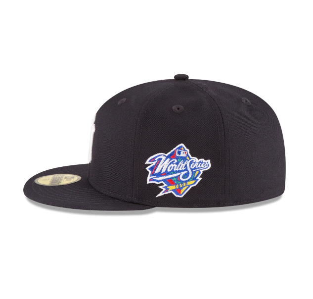 New York Yankees New Era 1998 World Series Wool 59FIFTY Fitted Hat - Navy product image 4, provided for visual reference and