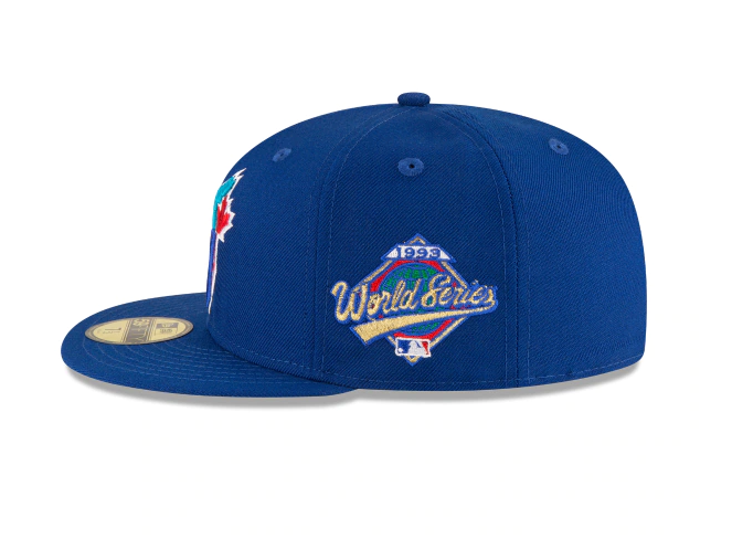 Toronto Blue Jays New Era 1993 World Series Wool 59FIFTY Fitted Hat - Royal Blue product image 4, provided for visual