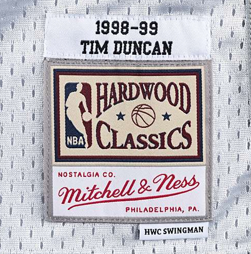 Tim Duncan San Antonio Spurs Mitchell & Ness Hardwood Classics 1998-99 Swingman Jersey - White for Men product image 2,
