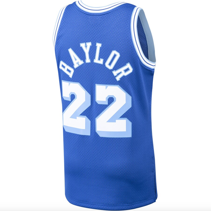 Los Angeles Lakers Elgin Baylor Mitchell & Ness Royal Hardwood Classics 1960-61 Swingman Jersey for Men product image 3,