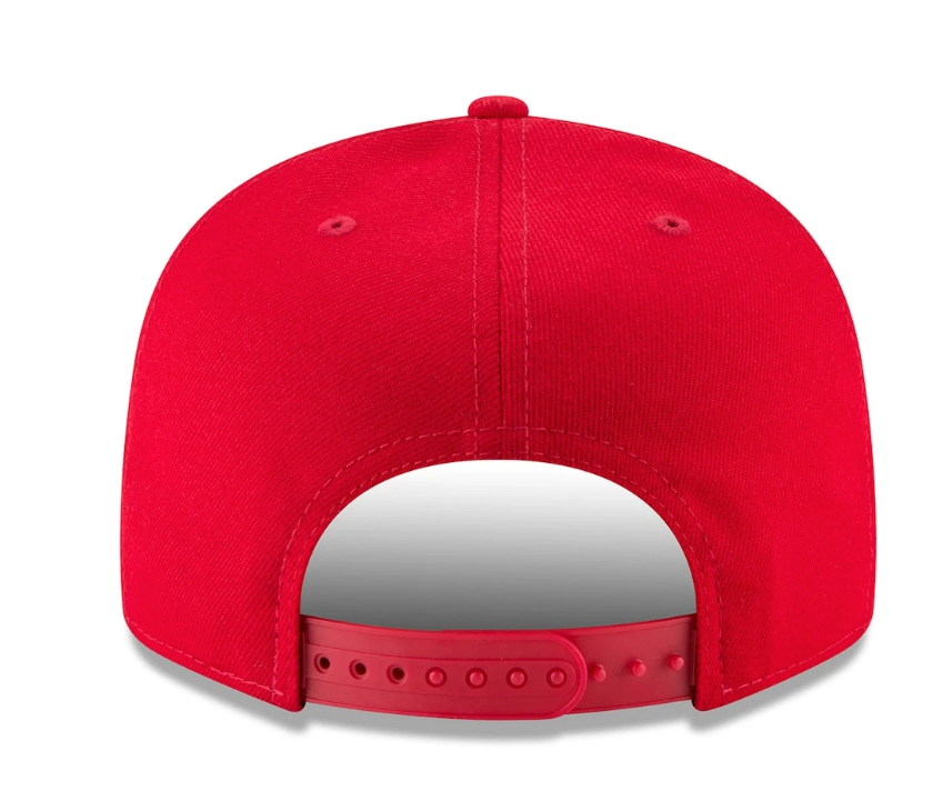 Mens Anaheim Angels Red 9FIFTY Basic Snapback By New Era product image 4, provided for visual reference and product detail