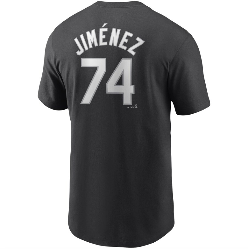 Chicago White Sox Eloy Jimenez Nike Black Name & Number T-Shirt for Men product image 3, provided for visual reference and